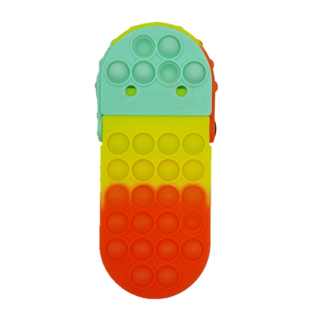 New Pop It Push Bubble Fidget Toys Pencil Case Children Stress Relief Squeeze Toy Antistress Popit Soft Squishy Kids Toys Gifts