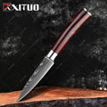 XITUO 1-10PCS  kitchen knives Set Laser Damascus pattern chef knife Sharp Santoku Cleaver Slicing Utility Knives Resin Handle