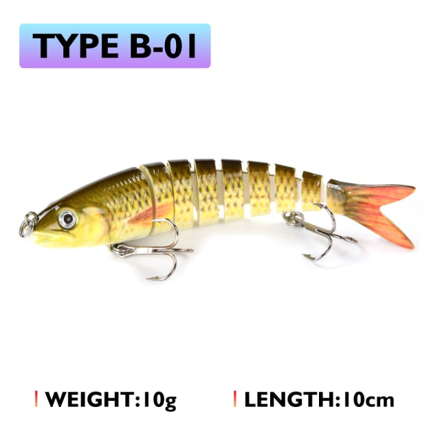 Oddfisher 10/14cm Fishing Lure Jointed Sinking Wobbler For Pike Swimbait Crankbait Trout Bass Fishing Accessories Tackle Bait