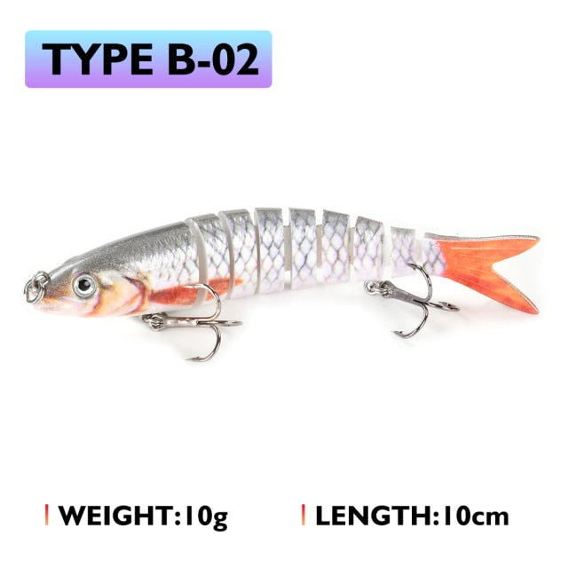 Oddfisher 10/14cm Fishing Lure Jointed Sinking Wobbler For Pike Swimbait Crankbait Trout Bass Fishing Accessories Tackle Bait