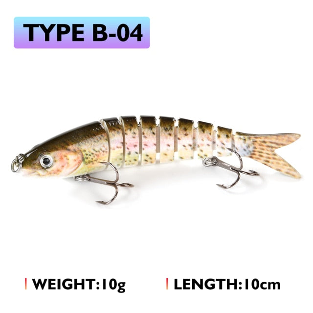 Oddfisher 10/14cm Fishing Lure Jointed Sinking Wobbler For Pike Swimbait Crankbait Trout Bass Fishing Accessories Tackle Bait
