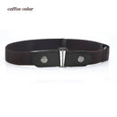Elastic Invisible Leather Jeans Belt without Buckle Easy Belts For Women Men Stretch Ceinture Femme Cintos No Hassle Strap Riem
