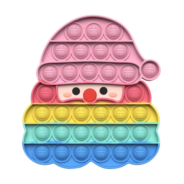 New Fidget Toys Antistress Toys Push Bubble Silicone for Children Adult Stress Reliever Squeeze Board Fidget Game frete grátis