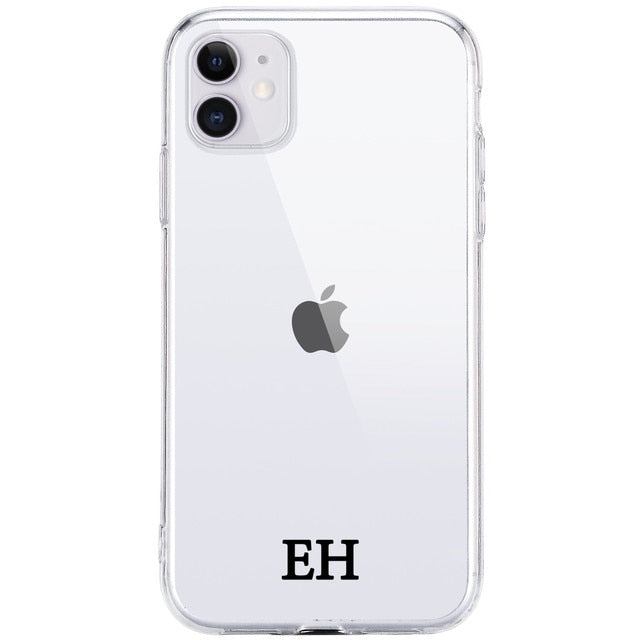 Custom Name DIY Letters for iPhone 13 Pro Max Case 12 8 Plus SE 2020 Cover Girls Silicone Funda For iPhone 11 Pro Case X XS XR 7