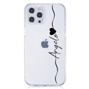 Custom Name DIY Letters for iPhone 13 Pro Max Case 12 8 Plus SE 2020 Cover Girls Silicone Funda For iPhone 11 Pro Case X XS XR 7