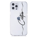 Custom Name DIY Letters for iPhone 13 Pro Max Case 12 8 Plus SE 2020 Cover Girls Silicone Funda For iPhone 11 Pro Case X XS XR 7