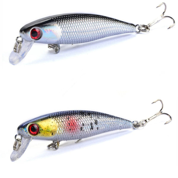 1PCS 6.5cm/4.5g Fishing Lure Quality Minnow Lure 3D Eyes Plastic Hard Bait Pesca Artificial Jig Wobblers Crankbait Fishing Bait