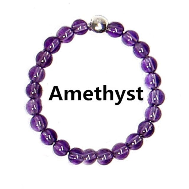 Bohemian Handmade Natural Stone Rings Women with Stainless Steel Bead Multi Color Stretch Rope Wedding Promise Ring Adjustable