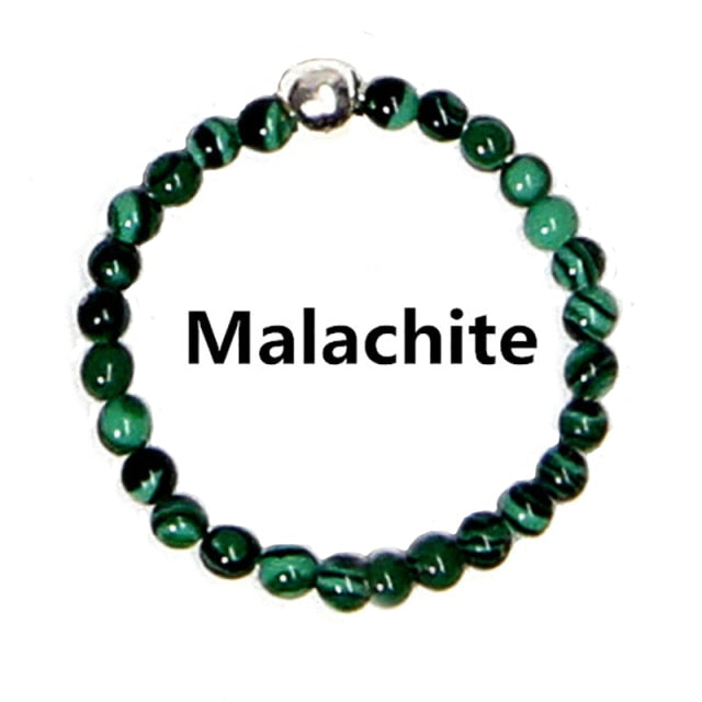 Bohemian Handmade Natural Stone Rings Women with Stainless Steel Bead Multi Color Stretch Rope Wedding Promise Ring Adjustable