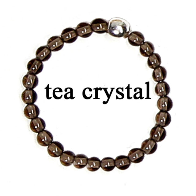 Bohemian Handmade Natural Stone Rings Women with Stainless Steel Bead Multi Color Stretch Rope Wedding Promise Ring Adjustable