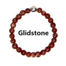 Bohemian Handmade Natural Stone Rings Women with Stainless Steel Bead Multi Color Stretch Rope Wedding Promise Ring Adjustable