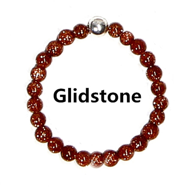 Bohemian Handmade Natural Stone Rings Women with Stainless Steel Bead Multi Color Stretch Rope Wedding Promise Ring Adjustable