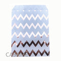25/50/100pc Bio-degradable treat candy bag Party Favor Paper Bags Chevron Polka Dot Stripe Print Paper craft Bakery Bag