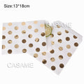 25/50/100pc Bio-degradable treat candy bag Party Favor Paper Bags Chevron Polka Dot Stripe Print Paper craft Bakery Bag