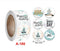 25/50/100pc Bio-degradable treat candy bag Party Favor Paper Bags Chevron Polka Dot Stripe Print Paper craft Bakery Bag