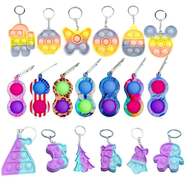 Simple Dimple Fidget Toys Mini Stress Reliever Toys For Adult Children Push Bubble Antistress Toys Funny Pop Fidget Toy