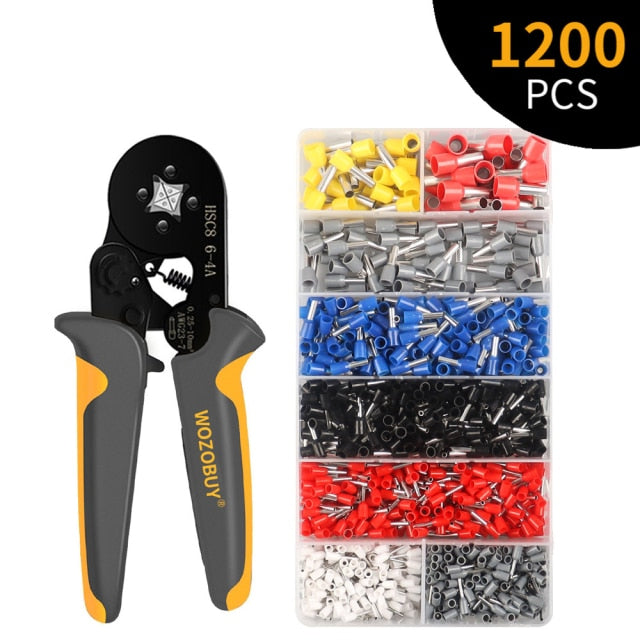 HSC8 6-4A/6-6 MINI-TYPE SELF-ADJUSTABLE CRIMPING PLIER 0.25-10mm2 Terminals Crimping Tools Multi Tool Hands Pliers