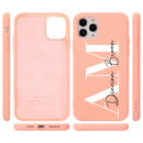 Custom Letters Name Phone Case For iPhone 13 12 11 Pro Max SE 2020 6 6S 7 8 Plus X XS XR Personalise Soft Liquid Silicone Cover