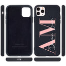 Custom Letters Name Phone Case For iPhone 13 12 11 Pro Max SE 2020 6 6S 7 8 Plus X XS XR Personalise Soft Liquid Silicone Cover