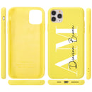 Custom Letters Name Phone Case For iPhone 13 12 11 Pro Max SE 2020 6 6S 7 8 Plus X XS XR Personalise Soft Liquid Silicone Cover