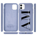 Custom Letters Name Phone Case For iPhone 13 12 11 Pro Max SE 2020 6 6S 7 8 Plus X XS XR Personalise Soft Liquid Silicone Cover