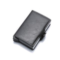 Top Quality Rfid Wallet Men Money Bag Mini Purse Male Aluminium Card Wallet Small Clutch Leather Wallet Thin Purse Carteras 2021