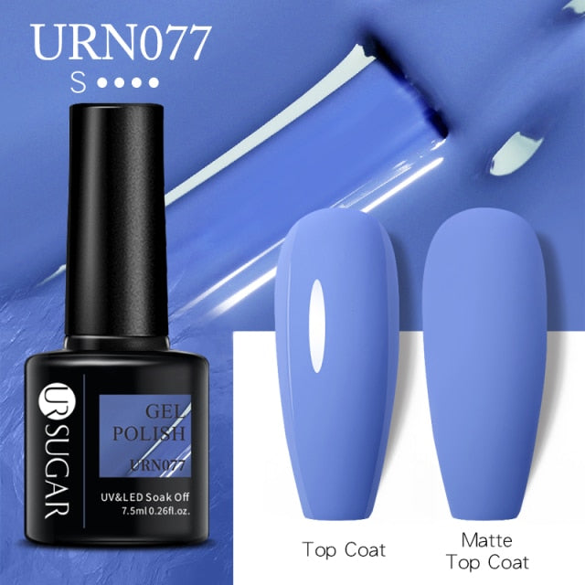 UR Sugar 7.5ML Gel Polish Manicure For Nails Christmas Semi Permanent Vernis Top Coat Soak Off UV LED Gel Color Glitter Varnish