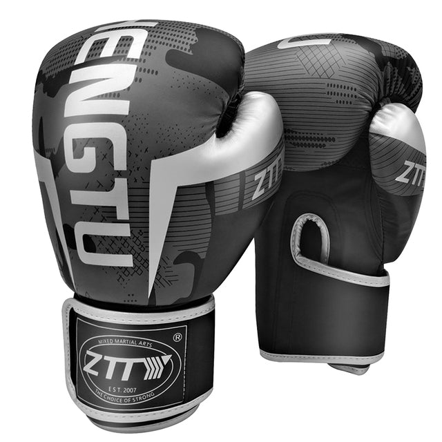 ZTTY Kick Boxing Gloves for Men Women PU Karate Muay Thai Guantes De Boxeo Free Fight MMA Sanda Training Adults Kids Equipment