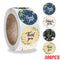100-500pcs Thank You Round Sticker Scrapbook Envelope Seal Sticker Gift Flower Decoration Stationery Label Sticker