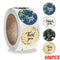100-500pcs Thank You Round Sticker Scrapbook Envelope Seal Sticker Gift Flower Decoration Stationery Label Sticker