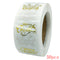 Merry Christmas Stickers Gold Stamping Christmas Label For Child Gift Decor Shop Product Packaging Stickers Label 50-500pcs