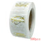 Merry Christmas Stickers Gold Stamping Christmas Label For Child Gift Decor Shop Product Packaging Stickers Label 50-500pcs