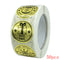 Merry Christmas Stickers Gold Stamping Christmas Label For Child Gift Decor Shop Product Packaging Stickers Label 50-500pcs