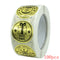 Merry Christmas Stickers Gold Stamping Christmas Label For Child Gift Decor Shop Product Packaging Stickers Label 50-500pcs