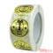 Merry Christmas Stickers Gold Stamping Christmas Label For Child Gift Decor Shop Product Packaging Stickers Label 50-500pcs