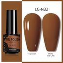 LILYCUTE 7ml Nails Gel Polish Fall Winter Color Long Lasting Hybrid For Base Top Coat Soak Off UV LED DIY Nail Art Gel