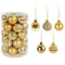36Pcs Rose Gold Plastic Christmas Balls Ornament 4cm Hang Pendant Ball Indoor New Year Xmas Tree Decor Home Christmas Decoration