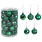 36Pcs Rose Gold Plastic Christmas Balls Ornament 4cm Hang Pendant Ball Indoor New Year Xmas Tree Decor Home Christmas Decoration