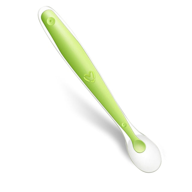 Baby Silicone Soft Spoon Training Feeding Spoons for Children kids  Infants Temperature Sensing