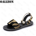 New Summer Women's Beaded Pearly Sandals Slippers Shoes Women Ladies Flats Sandals Flip Flop Casual Flat Slingback Sandals Shoes