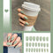 24pcs/box Full Cover fake Press on Nails Matte Yellow Pure Acrylic Frosted Ballerina acrylic for nails for Women free shipping