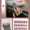 24pcs/box Full Cover fake Press on Nails Matte Yellow Pure Acrylic Frosted Ballerina acrylic for nails for Women free shipping