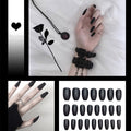 24pcs/box Full Cover fake Press on Nails Matte Yellow Pure Acrylic Frosted Ballerina acrylic for nails for Women free shipping