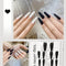 24pcs/box Full Cover fake Press on Nails Matte Yellow Pure Acrylic Frosted Ballerina acrylic for nails for Women free shipping
