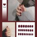 24pcs/box Full Cover fake Press on Nails Matte Yellow Pure Acrylic Frosted Ballerina acrylic for nails for Women free shipping