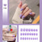24pcs/box Full Cover fake Press on Nails Matte Yellow Pure Acrylic Frosted Ballerina acrylic for nails for Women free shipping