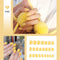 24pcs/box Full Cover fake Press on Nails Matte Yellow Pure Acrylic Frosted Ballerina acrylic for nails for Women free shipping