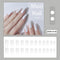 24pcs/box Full Cover fake Press on Nails Matte Yellow Pure Acrylic Frosted Ballerina acrylic for nails for Women free shipping