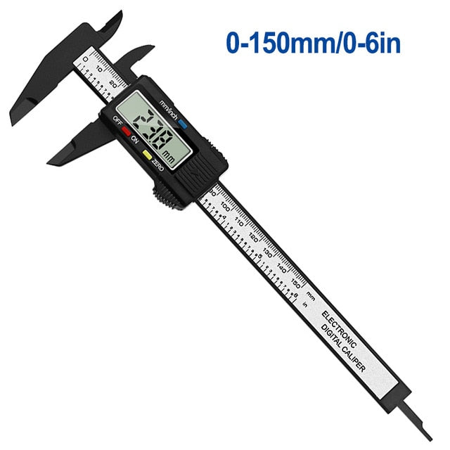 Digital Vernier Caliper LCD Electronic  Altimeter Micrometer Measuring  Tool  Plastic Ruler 0-150mm 0-100mm 6-inch