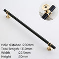 KK&FING Modern Zinc Alloy Black Gold Door Handles Kitchen Cabinet Handles Solid Drawer Knobs Fashion Furniture Handle Hardware
